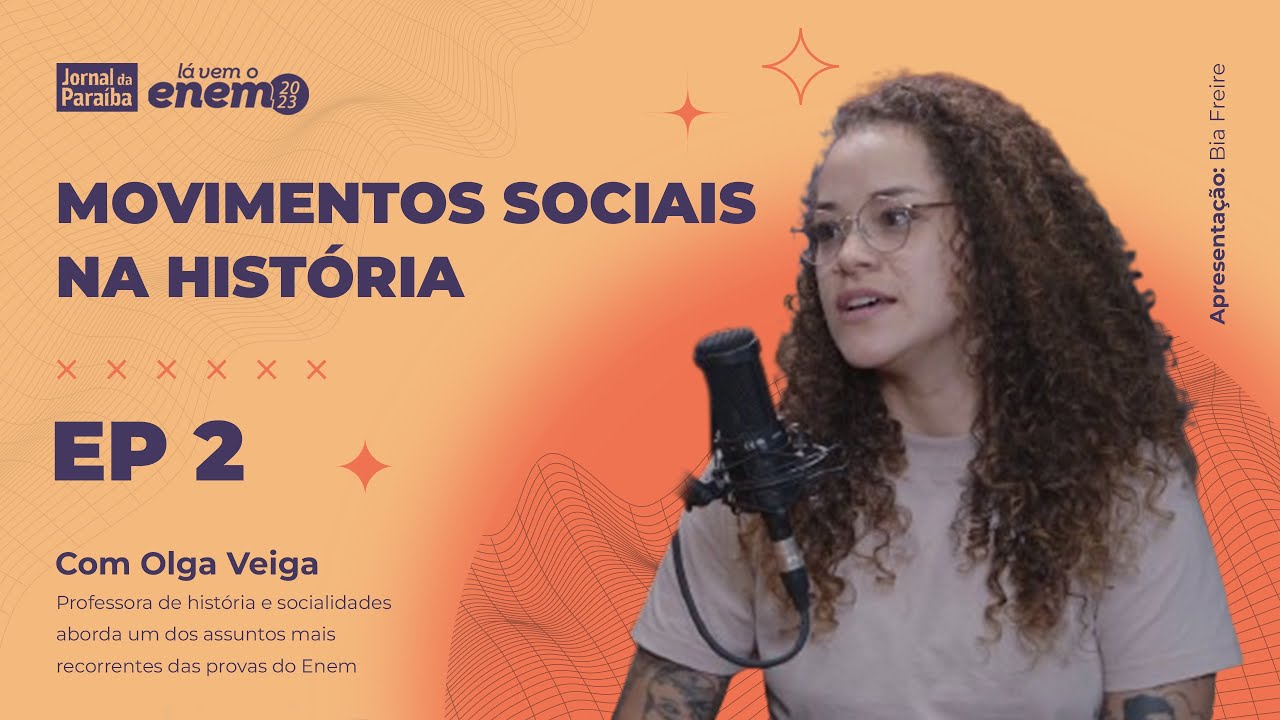 Professora Olga Veiga no videocast sobre Movimentos Sociais