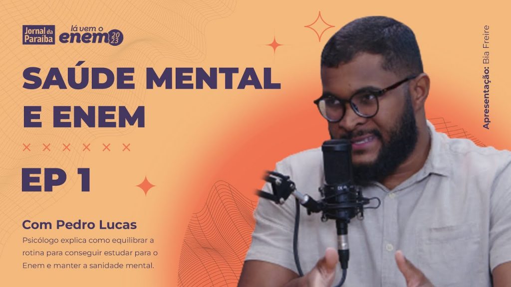 Psicólogo Pedro Lucas foi o primeiro convidado do videocast Lá Vem o Enem