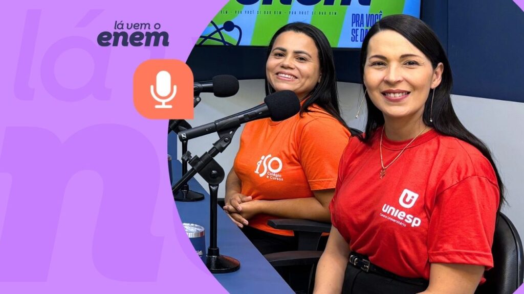 Primeiro episódio do videocast Lá vem o Enem 2025