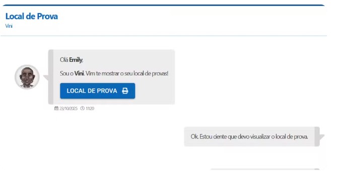 Local de prova do Enem / Reprodução.